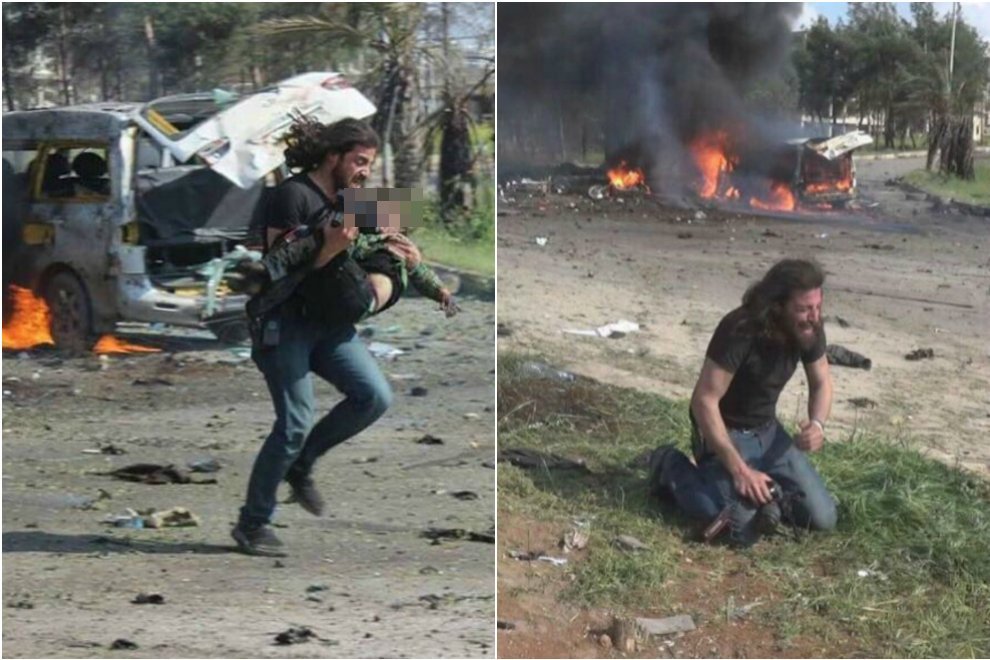 La disperazione dopo la strage