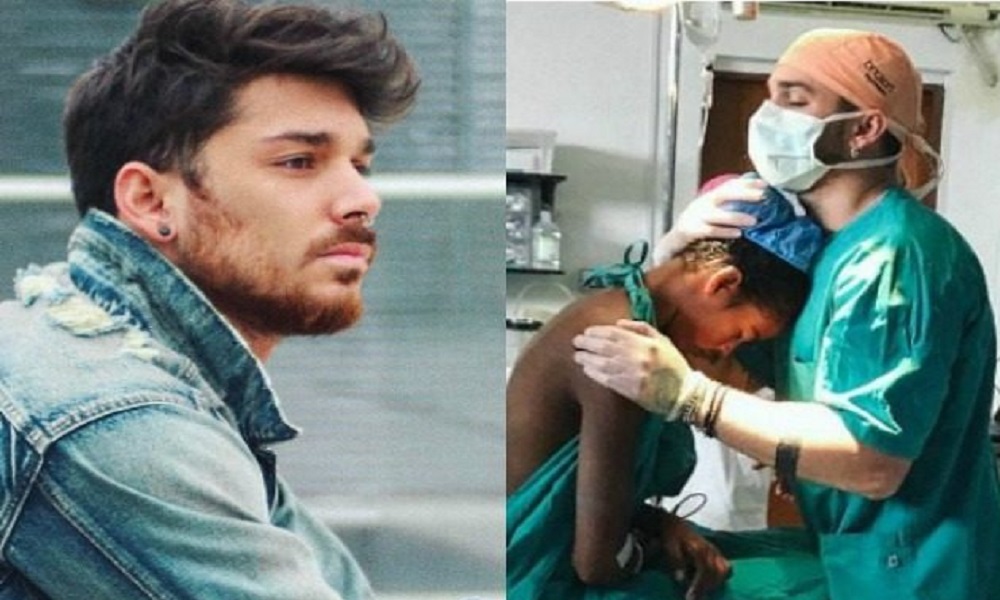 Andrea Cerioli e la foto pubblicata su Facebook