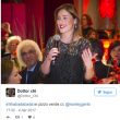 Maria Elena Boschi, look audace: maglietta in pizzo verde con sotto nulla FOTO