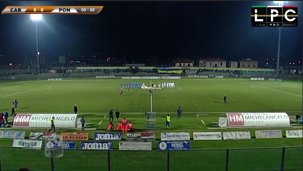 Carrarese-Pontedera Sportube: streaming diretta live, ecco come vedere la partita