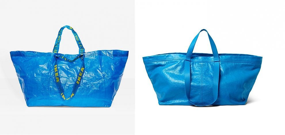 Balenciaga "copia" Ikea, lei replica: "Ecco come riconoscere la nostra borsa Frakta"