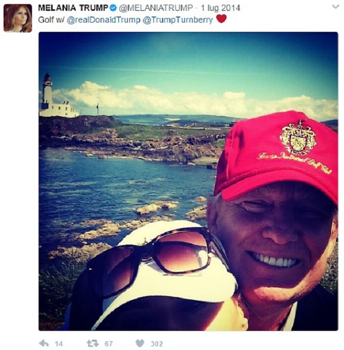 Melania Trump, su Twitter poche FOTO di famiglia. Ma c'è uno schema...