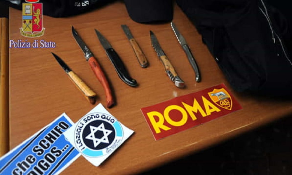 Aggredirono turista svedese che indossava la maglia della Lazio: misure cautelari per alcuni tifosi della Roma