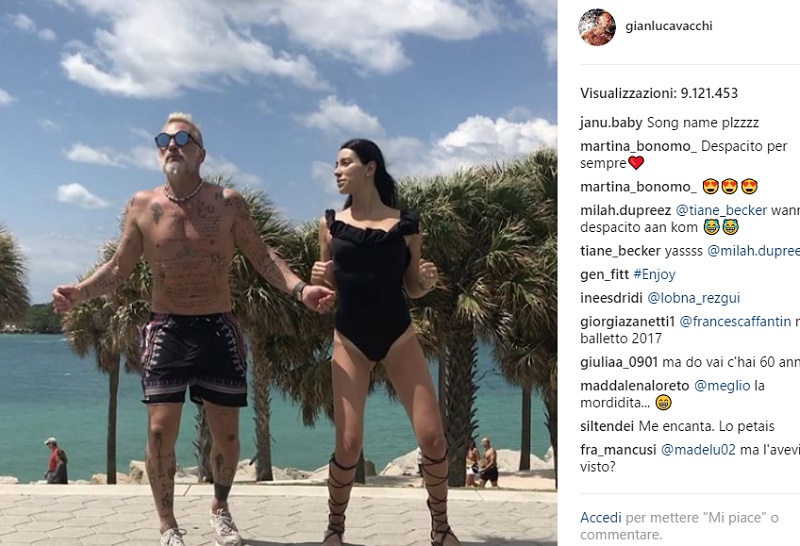 Gianluca Vacchi balla "Despacito" in spiaggia a Miami