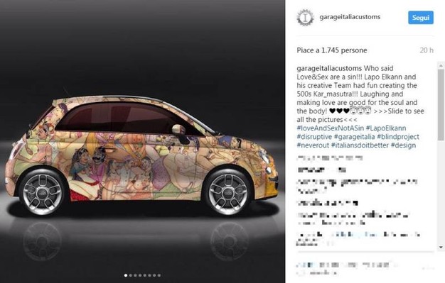 Lapo Elkann, ultima provocazione su Instragram le 500 Kar-masutra