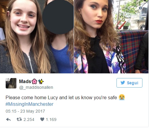 Manchester, otto adolescenti ancora dispersi