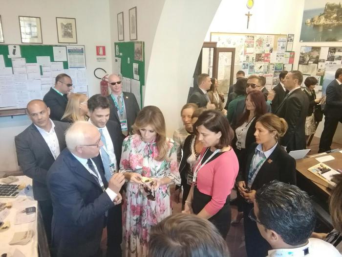 G7, Melania Trump a Taormina con altre first lady