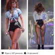 Rihanna ingrassata su fianchi e cosce