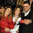 Patrizia Prestipino, Maria Elena Boschi e Gennaro Migliore (Foto Ansa)