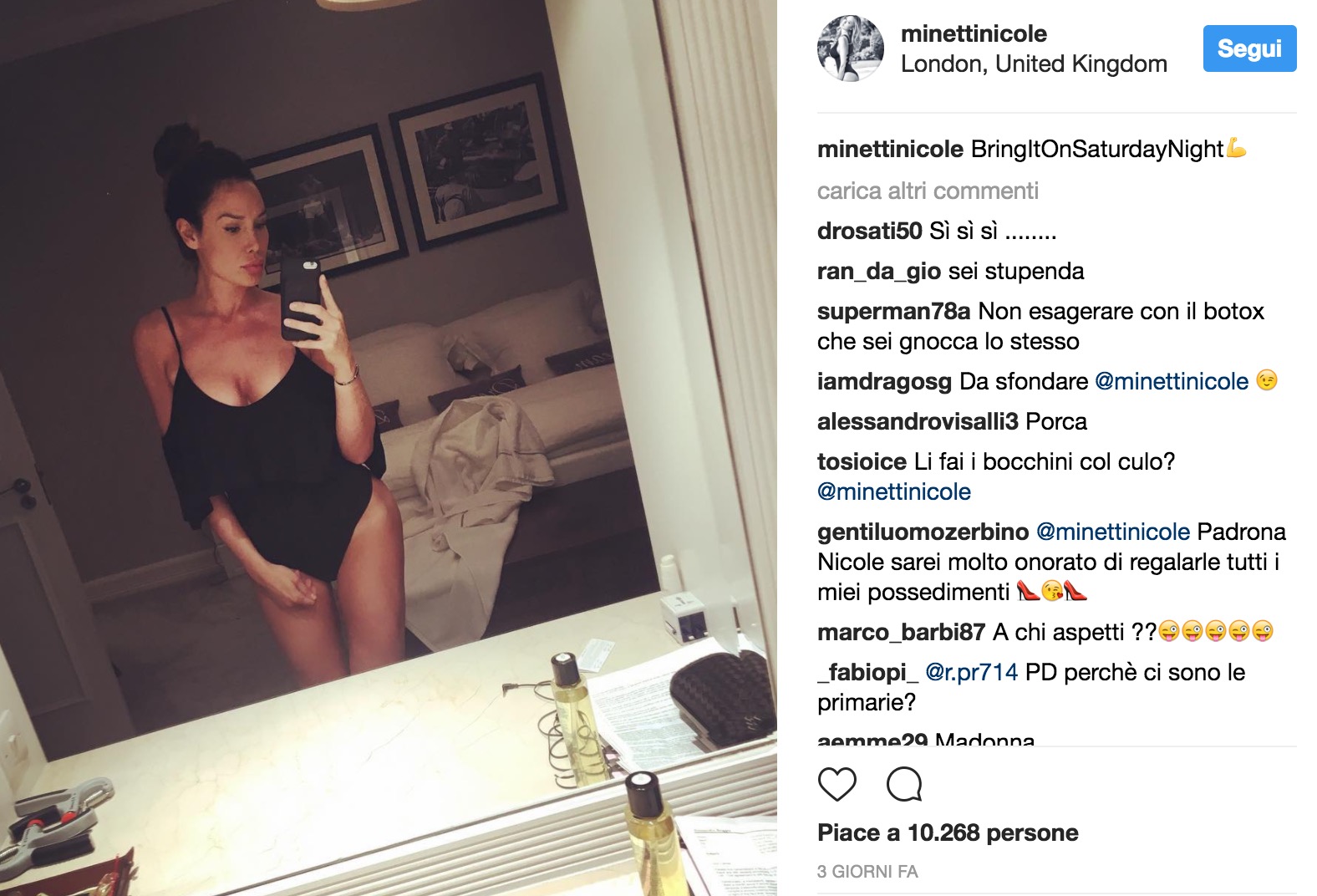 Nicole Minetti torna sui social. E i fan esultano FOTO