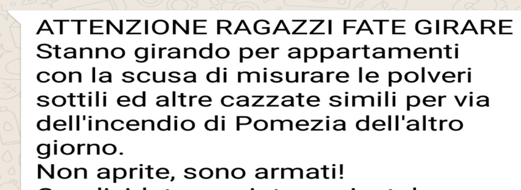 Pomezia nube tossica, su WhatsApp l'allarme: "Gruppi armati misurano le polveri sottili"