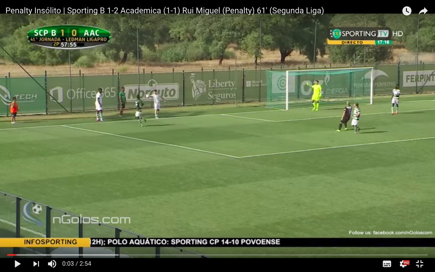 YouTube, rigore totalmente inventato: "fallo di mano" della riserva