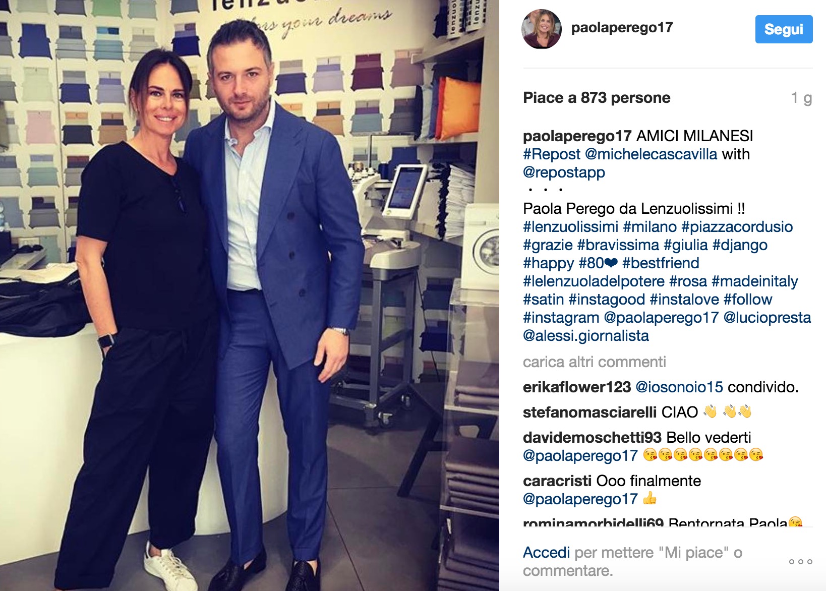 Paola Perego, prima uscita pubblica dopo la polemica sulle “donne dell’Est” FOTO