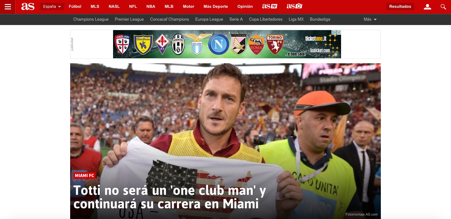 Francesco Totti a Miami con Alessandro Nesta: lo rivela "As.com"