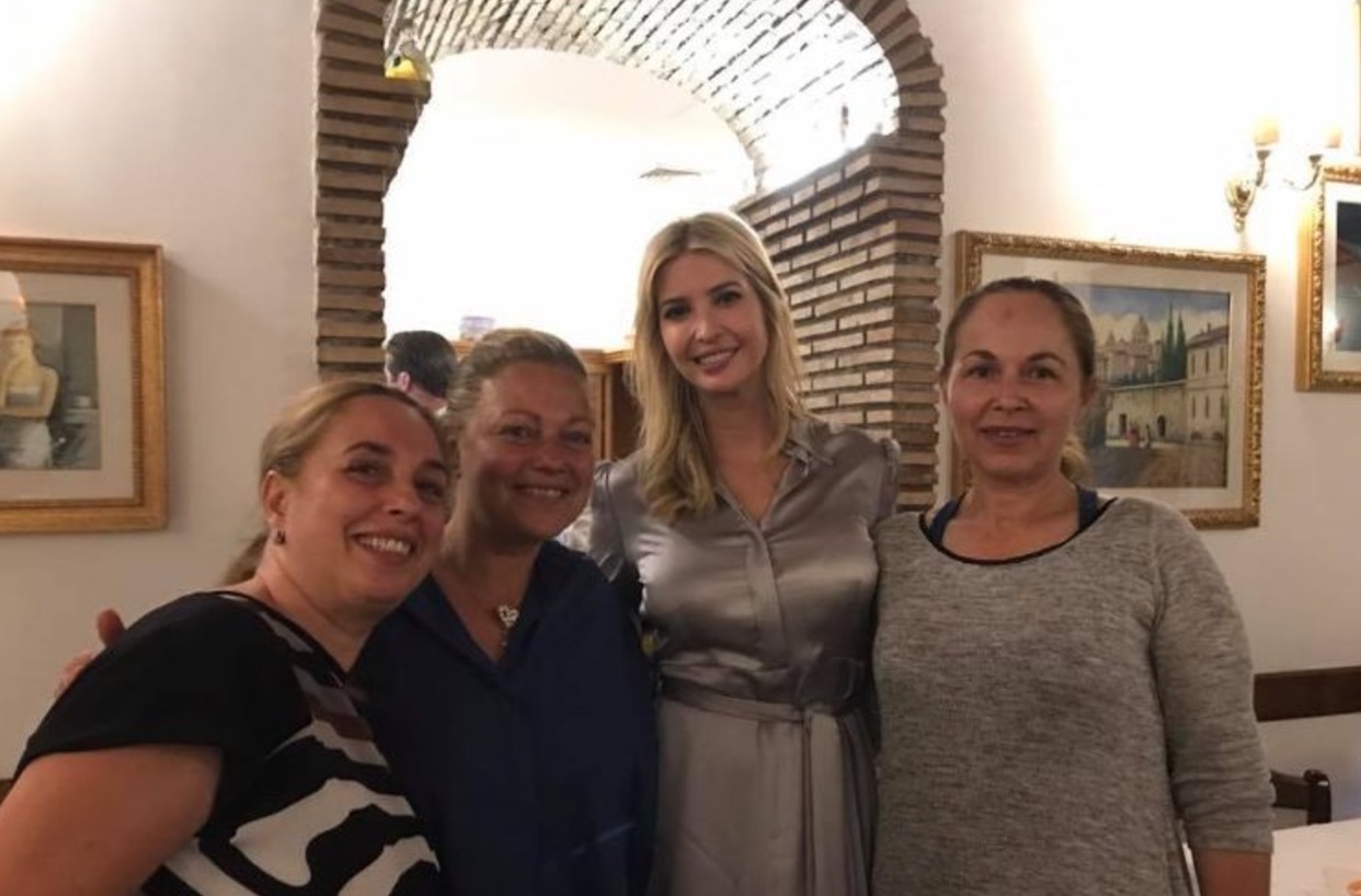 Ivanka Trump e Jared Kushner a Roma: cena con gnocchi cacio e pepe FOTO