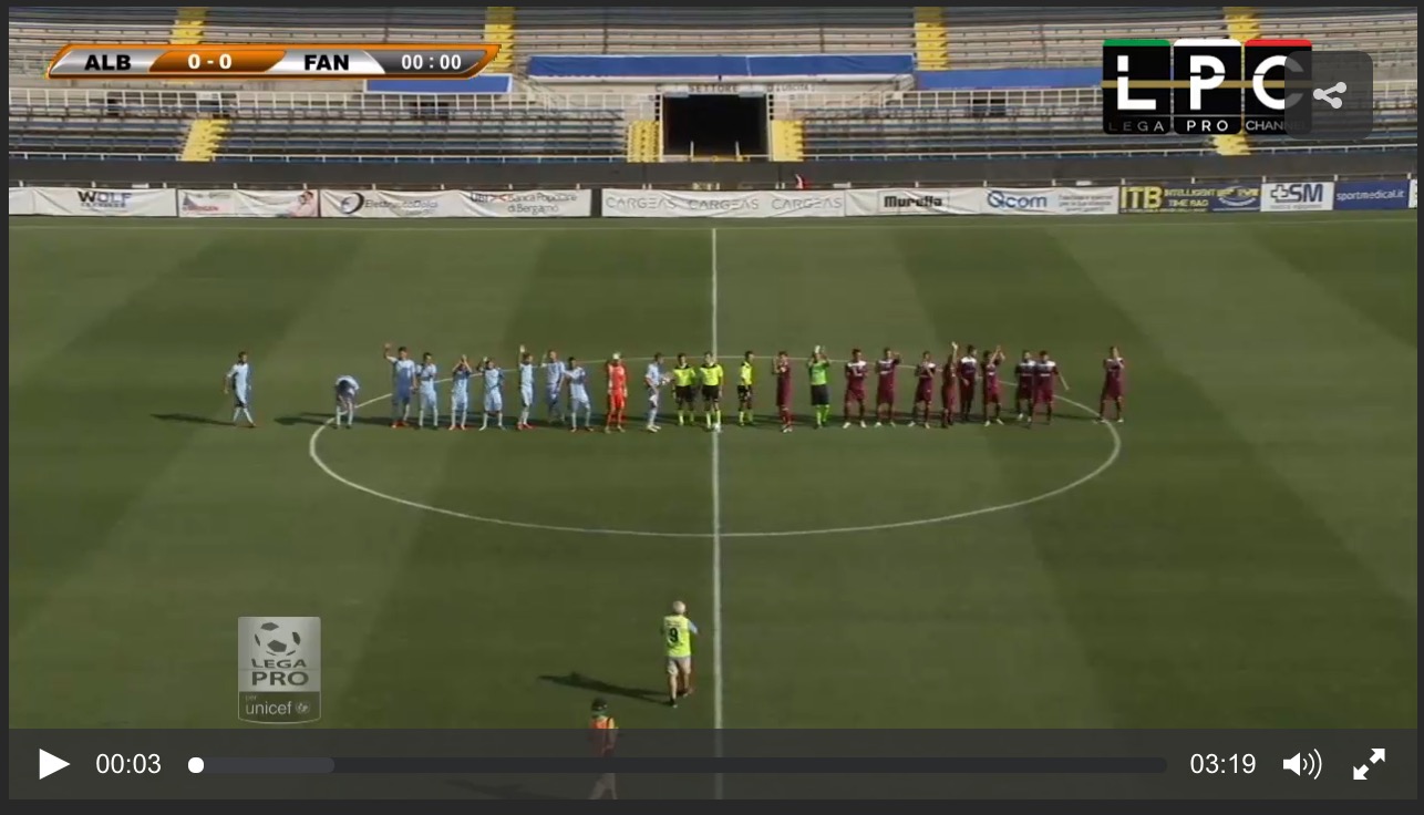 AlbinoLeffe-Santarcangelo Sportube: streaming diretta live, ecco come vedere la partita