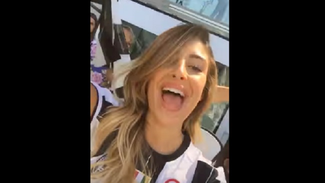 YOUTUBE Juventus, Valentina Allegri allo Stadium canta l'inno bianconero