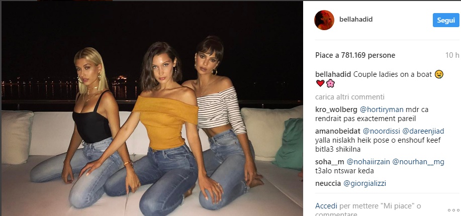 Emily Ratajowski e Bella Hadid, ballo trasgressivo a bordo dello yacht