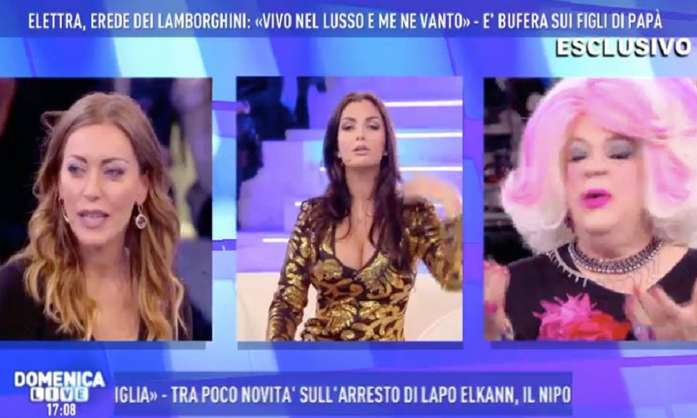 Elettra Lamborghini a Domenica Live