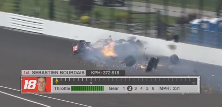 YOUTUBE Sebastien Bourdais vivo per miracolo: incidente terribile a Indianapolis