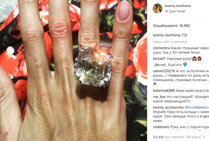 Russia, oligarca regala alla moglie diamante da 70 carati da 8 mln di euro