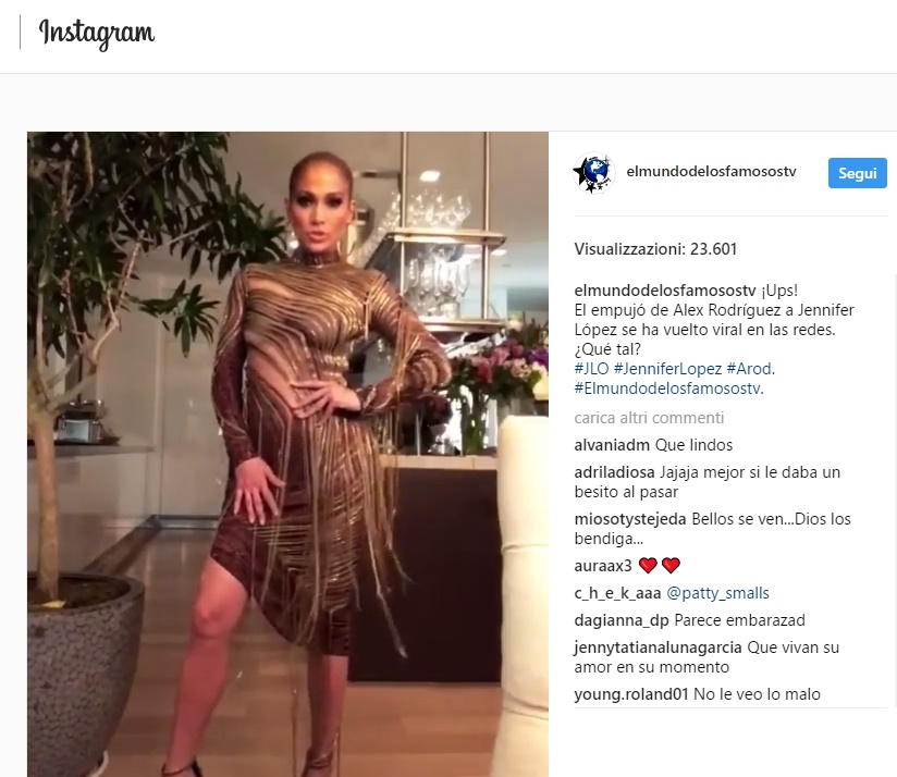 Jennifer Lopez che abito! La cantante si presenta al party così