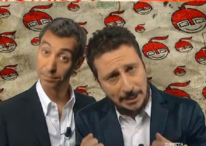 Luca e Paolo a DiMartedì: "Totti ha paura del futuro? La stessa cosa dice Di Maio del congiuntivo"