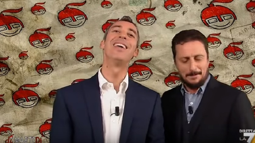 Luca e Paolo a Dimartedì: "Cocaina nei bagni di Palazzo Madama? Ecco a cosa serve il Senato"