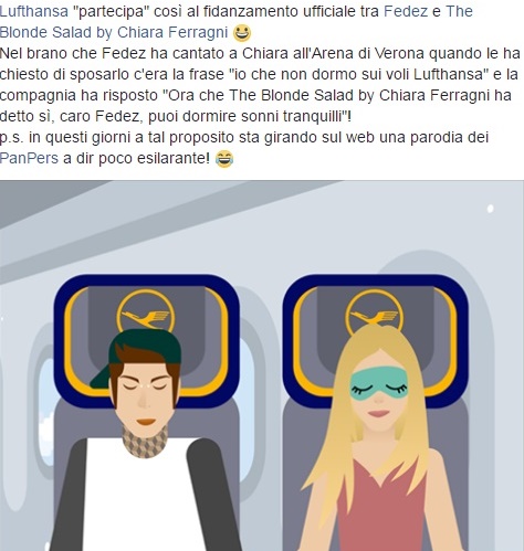 Fedez e Chiara Ferragni, Lufthansa al rapper: "Ora puoi dormire sogni tranquilli"