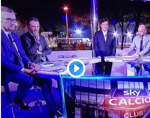 Luciano Spalletti parla, Massimo Mauro non gradisce e fa gesto... VIDEO