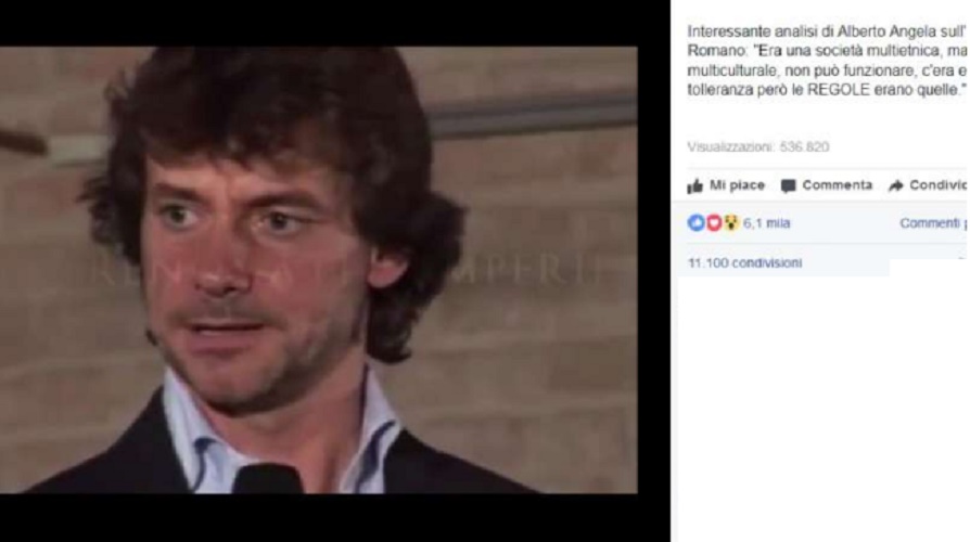 Alberto Angela divulgatore a sua insaputa della destra sovranista: "Caduta Impero Romano..."