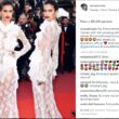 Sara Sampaio abito trasparente sul red carpet a Cannes