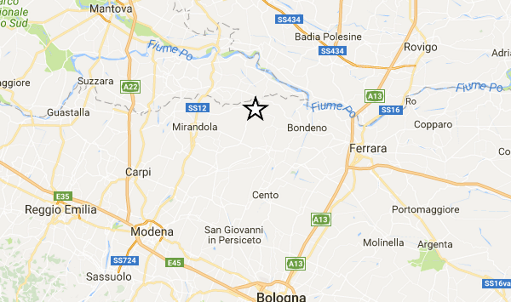 Terremoto Finale Emilia, scossa di magnitudo 3 avvertita dalla popolazione