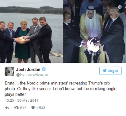 Leader paesi scandinavi, la FOTO che prende in giro Donald Trump