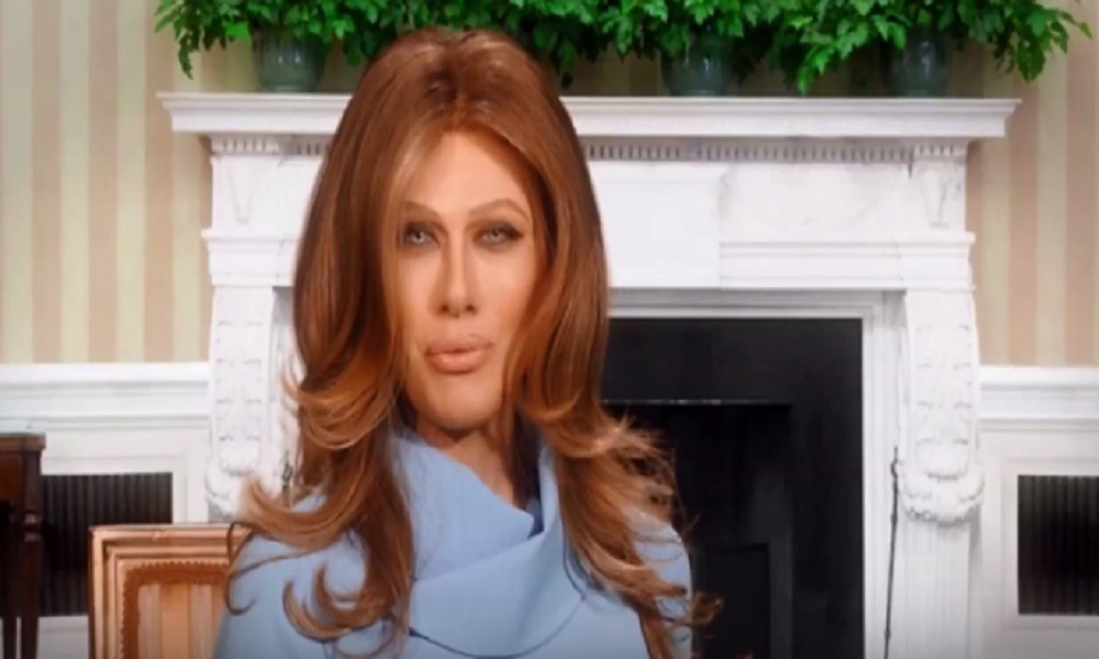 Virginia Raffaele imita Melania Trump: "Guerra mondiale? Donald è dal parrucchiere"