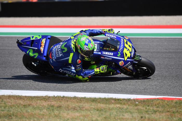 MotoGp Mugello: Vinales super nel warm up. Valentino Rossi settimo