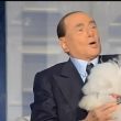 Berlusconi a Porta a Porta Vespa gli porta cane simile