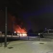 Roma, incendio vicino Gazometro