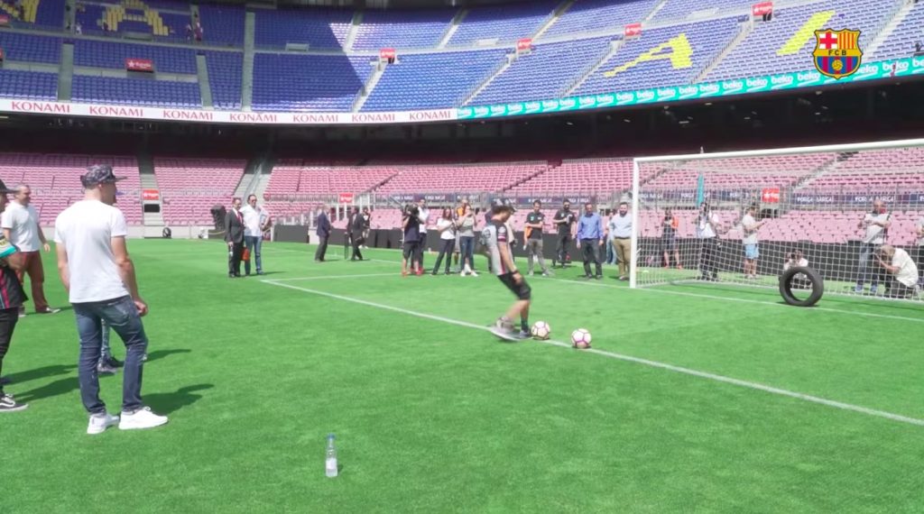 YouTube, i piloti della MotoGp si allenano con il Barcellona