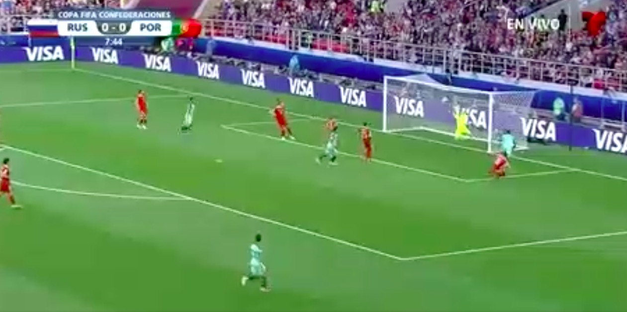 Cristiano Ronaldo video gol Russia-Portogallo: colpo di testa perfetto