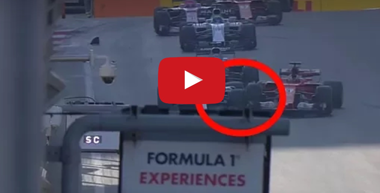 YouTube, Hamilton-Vettel: tamponamento, scintille, contatti e gestacci (F1 Gp Baku - VIDEO)