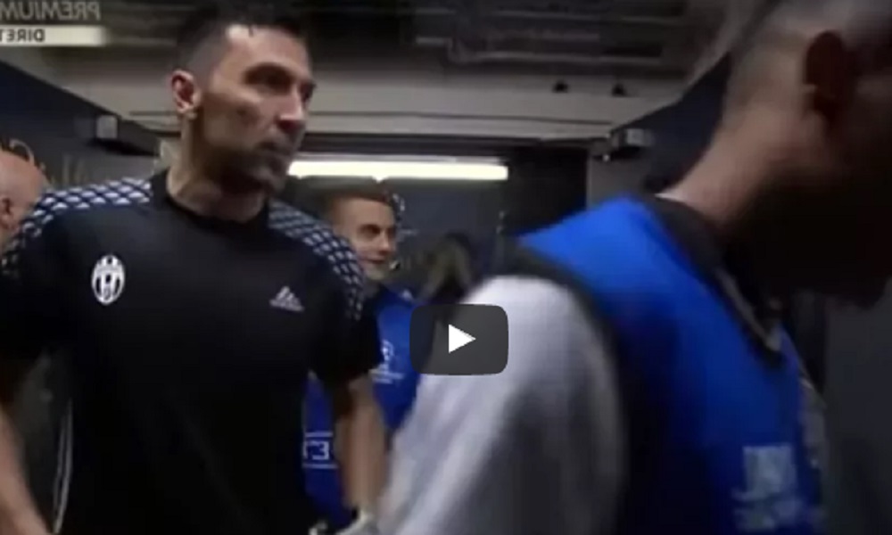YOUTUBE Juve-Real, Buffon prima del calcio d'inizio: "Oh, giochiamo con la Fiorentina"