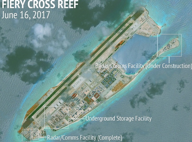 Isole contese nel Mar Cinese Meridionale, Pechino costruisce rifugi missilistici e radar