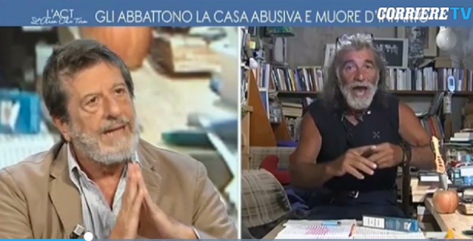 Mauro Corona, lite in tv col giornalista Purgatori: "Vergognatevi ora mi inc..."