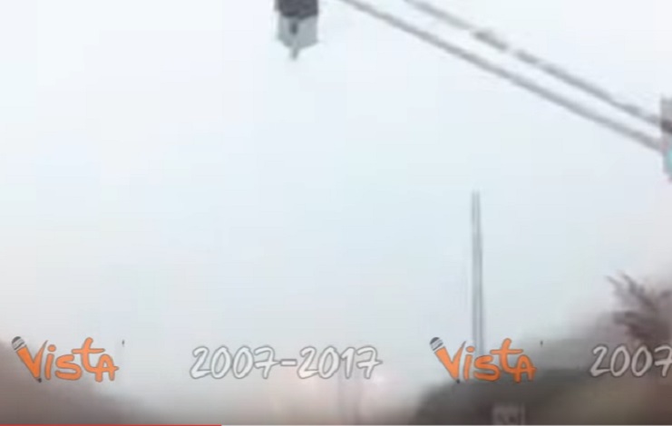 Ecco cosa quando un fulmine colpisce un palo di legno