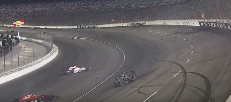 IndyCar Series, mega incidente a catena