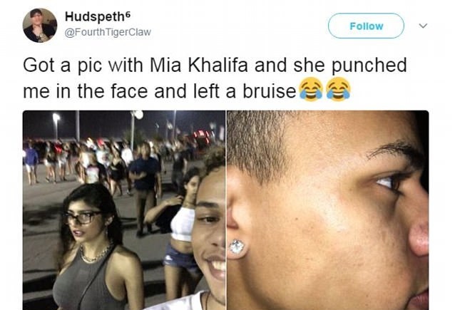 Mia Khalifa dà pugno a fan per un selfie "a tradimento" FOTO