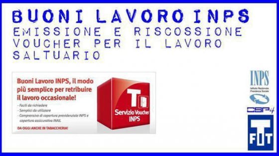 Nuovi voucher al via dal 10 luglio. Saranno acquistabili online sul sito Inps