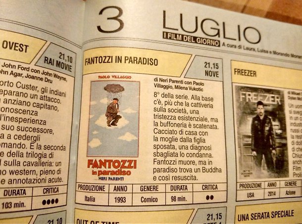 Paolo Villaggio, la programmazione profetica in tv: il 3 luglio su canale Nove...