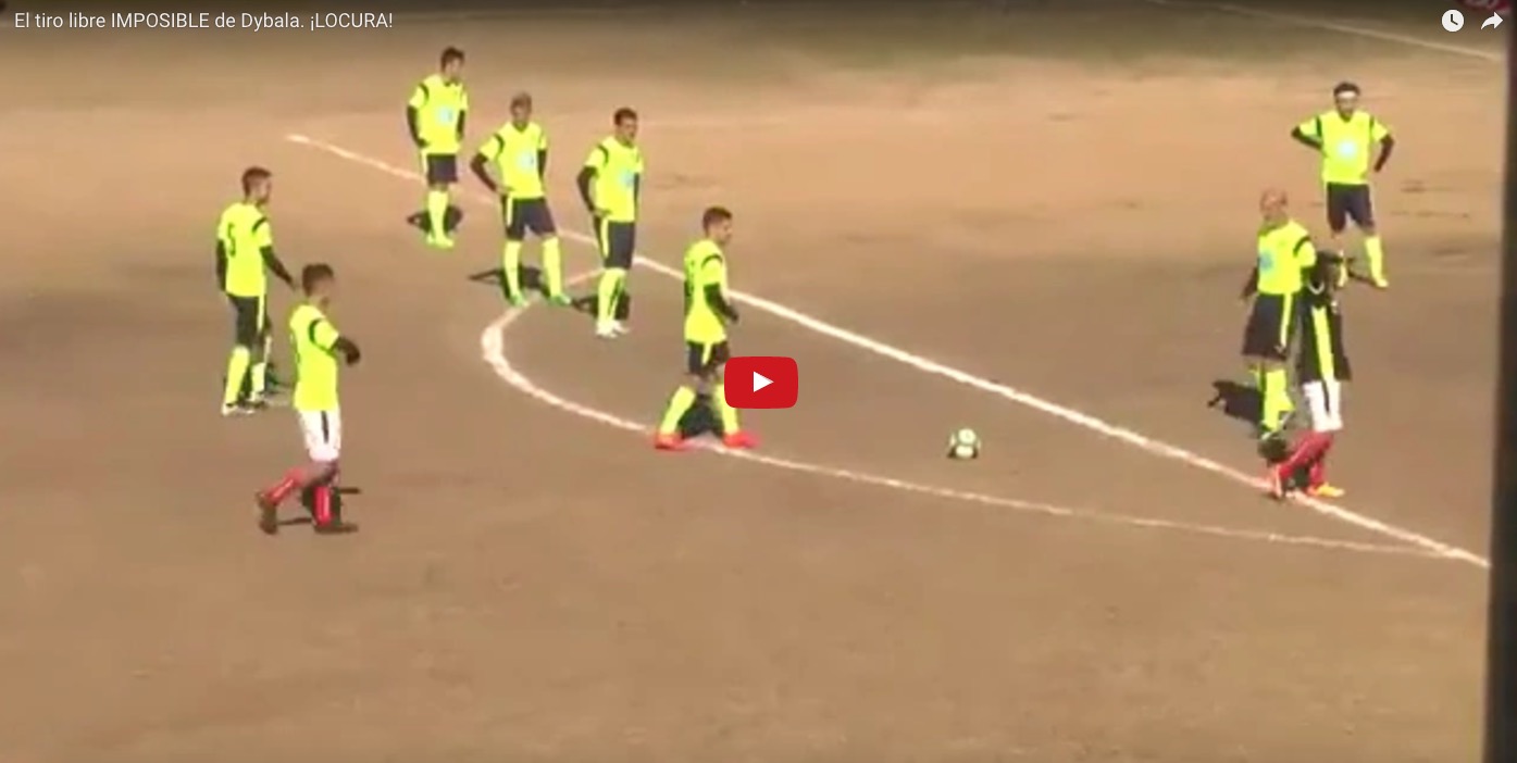 YouTube, Paulo Dybala punizione più bella di sempre? Inutile la barriera umana